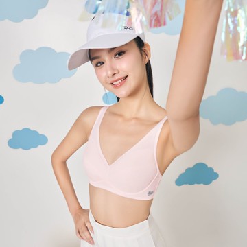 [Audrey Junior]透氣Air愛運動第三階段學生型包覆型超軟鋼圈內衣-甜美粉