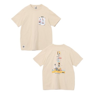 CHUMS Booby Lost City Trip Pocket T-Shirt 男 短袖上衣 米灰色 CH012739G057