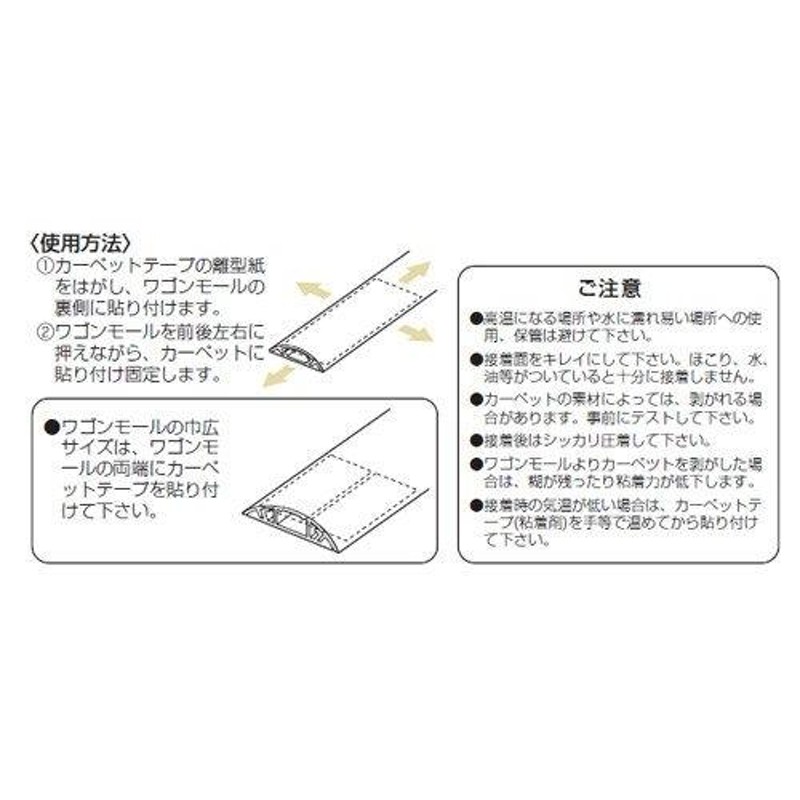 未来工業 ワゴンモール用カーペットテープ 25CTL - 2