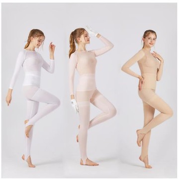 高爾夫套裝女防曬衣低高領冰絲打底衫緊身衣戶外透氣防曬褲兩件套