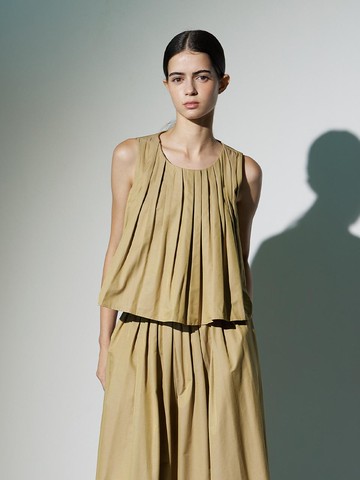 Pleated Vest