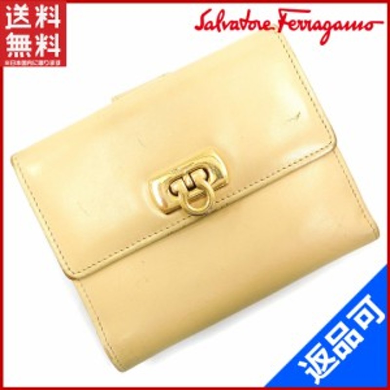 サルヴァトーレ・フェラガモ 財布 Salvatore Ferragamo 二つ折り財布 W ...