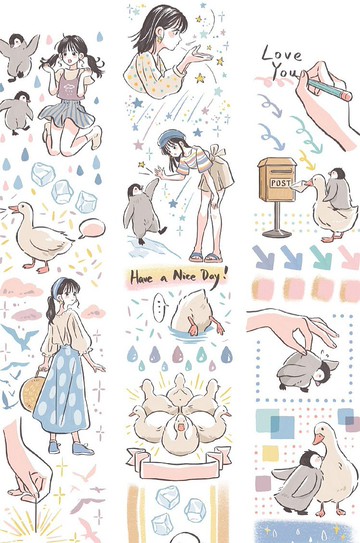 海邊日記 PET 紙膠帶 台灣自己印 10米卷