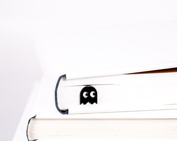 書籤 復古鬼魂 遊戲角色 黑色，免運費