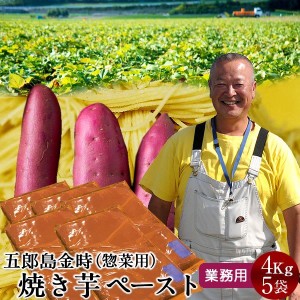 さつまいも 焼き芋 五郎島金時 4kg 業務用 ペースト（3mm）×5袋 石川県産 加賀野菜 さつま芋 農家屋直送