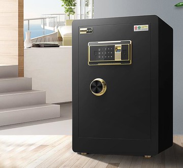 【新店鉅惠】保險櫃家用60cm辦公保險箱指紋密碼全鋼45cm防盜小型保管箱隱形報警40cm平門防撬