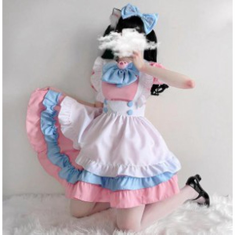 メイド服 ハロウィン コスプレ衣装4点セット 半袖ワンピースウェイトレス 裾フリル リボン 猫爪 カチューシャ メイド服 コスプレ 変装 仮 通販 Lineポイント最大1 0 Get Lineショッピング