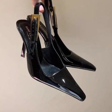 2023年黑色仙女涼鞋女細跟夏季高跟鞋小眾氣質簡約露趾方頭涼拖鞋