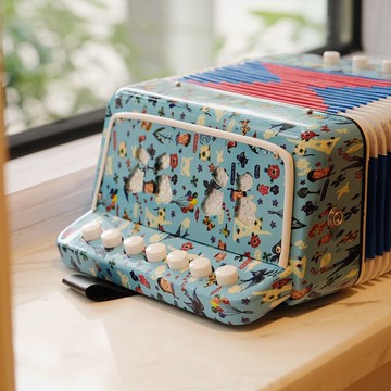 法國 Vilac 兒童娜塔莉手風琴小孩音樂啟蒙玩具 興趣培養樂器