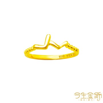 【預購】【今生金飾】Love Love戒(L846) 黃金戒指-下單後7個工作天依序出貨