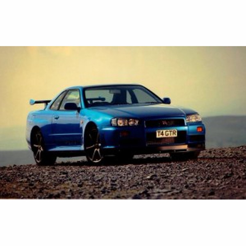 絵画風 壁紙ポスター 日産 スカイライン Gt R R34 青 1999年 キャラクロ Nr34 003w2 ワイド版 603mm 376mm 通販 Lineポイント最大1 0 Get Lineショッピング