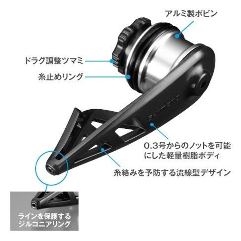 シマノ/SHIMANO ボビンワインダー ライトタイプ ブルー 極細PE対応 0.3