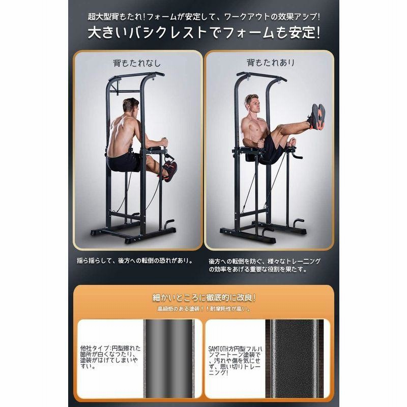 SAMTOTH ぶら下がり健康器 簡易 マルチジム 懸垂マシン 耐荷重180kg 