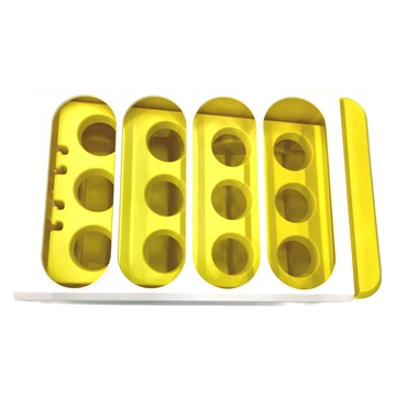 抽屜式雞蛋收納盒 PP材質  27.8 x 17.5 x 7.5cm  黃色  1個