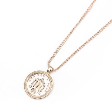 項鍊合金毛衣鍊-長款金色硬幣母親節情人節禮物女飾品73uz26【獨家進口】【米蘭精品】