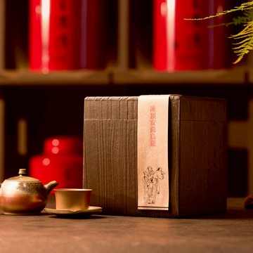 【存茶禮盒】2015手工炭焙凍頂安尚烏龍500g(附桐燒梧桐木盒)-王德傳