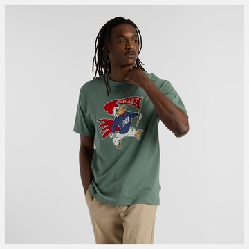 New Balance 圖案短袖上衣 男 短袖上衣 MT51912DKJ-F