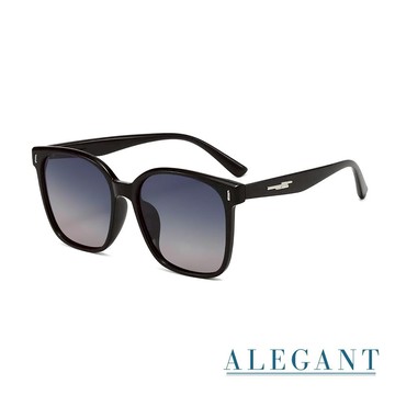 晨霞映藍韓版中性時尚方框TR90寶麗來偏光墨鏡│UV400墨鏡 晨霞映藍596