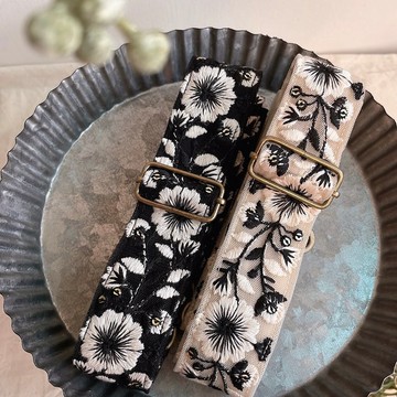 剪影 刺繡手機背帶 可調節背帶 好煩小姐