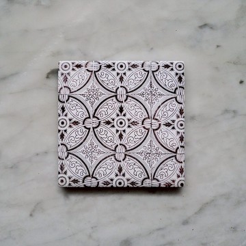 葡萄牙花磚杯墊 l E-1 l 於里斯本拍攝花磚圖案後復刻設計