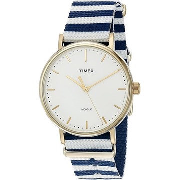 TIMEX  天美時 週末系列  38毫米夏日休閒風格手錶 (白x藍 TXTW2P91900-1)