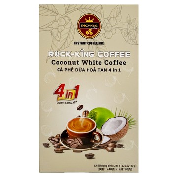 ROCK-KING 越南悶蒸萃取椰子咖啡  1個  20g  12個裝