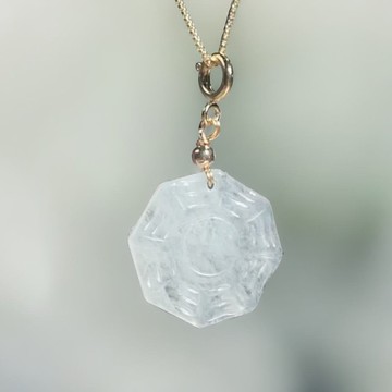 【擋煞‧避邪】冰種翡翠八卦項鍊 | 天然緬甸玉A貨翡翠 | 送禮