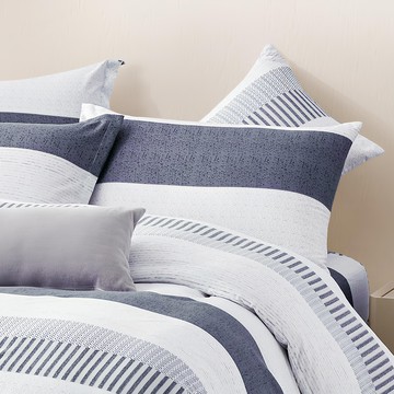 J-bedtime 床寢時光 絲絨棉美式信封枕套 台灣製 G6896-1  45 x 75cm  品味條紋