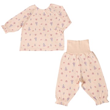 akachan honpo - 長袖家居服 穿衣練習套頭式-公主-紫色