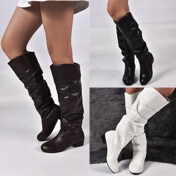winter women long boots flat boots big size 35-43長靴女靴