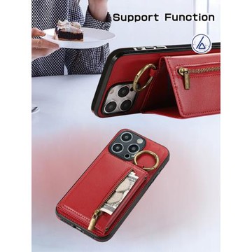 適用于三星A42手機殼A34新年紅A32插卡套A30S斜跨繩GalaxyA35指環扣A20E皮套A25小眾A21S皮質A23保護套