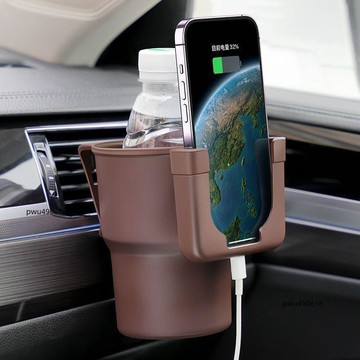 ✨臺灣出貨 汽車水杯架空調出風口飲料架車載多功能茶杯託車門懸掛水壺固定座