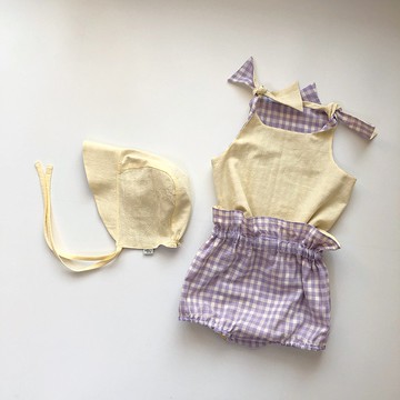 春日裡蘿拉跳著舞 | 2020春夏綁帶花邊寶寶禮盒三件組 <可零售>