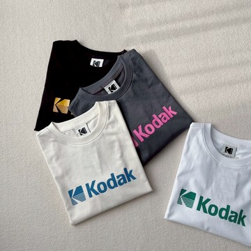 【MasCool】KODAK 柯達 大LOGO短版上衣 女款 短T 短踢 短TEE 短袖T 韓國代購