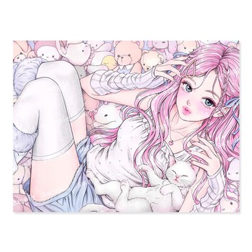 溫馨房間明信片