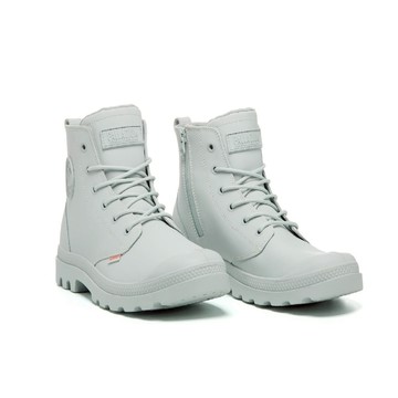 PALLADIUM PAMPA HI Z COATED WP+ 灰 男女款 橘標防水科技 高筒 休閒靴 74069090