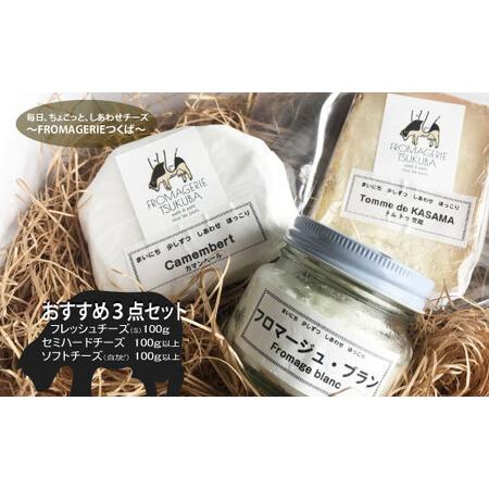 ふるさと納税 毎日ちょこっと しあわせチーズ　FROMAGERIEつくばのおすすめ３点セット 茨城県笠間市