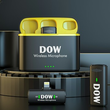 DOW領夾麥W21多維無線領夾麥麥克風夾領式口播收音麥視頻直播話筒