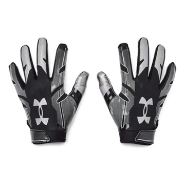 Under Armour F8 Football Gloves 'Black Metallic Silver'