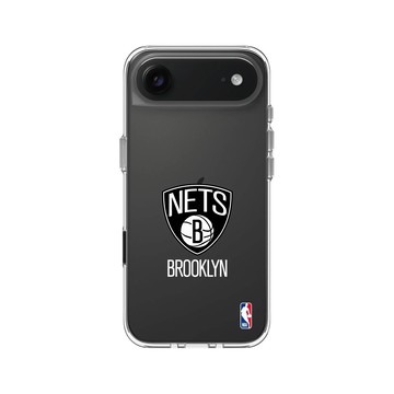 iPhone Air Clear Case（相機按鈕） 透明 - NBA - Logo-布魯克林籃網 Brooklyn Nets - Light