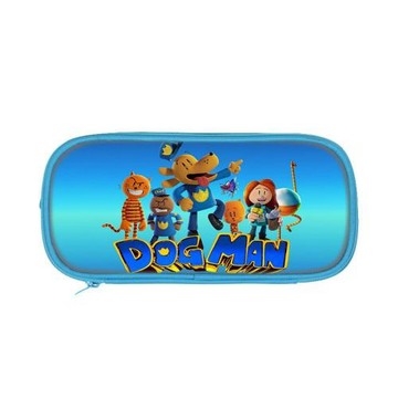 跨境神探狗狗冒險系列印花筆袋Dog Mans 貓咪動漫中小學生文具袋