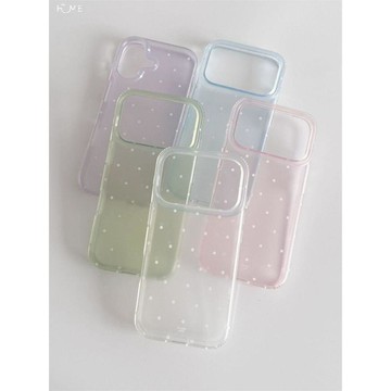 滿屏白波點適用iPhone17ProMax蘋果16磨砂手機殼15新款14/13