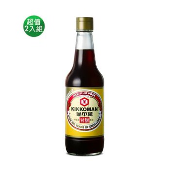 龜甲萬 甘甜醬油500mlx1入_1+1組合(共2入)