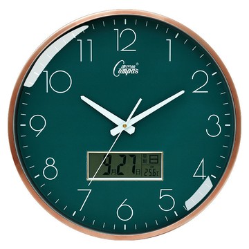 掛鐘鐘表家用客廳時鐘創意大氣掛表輕奢電子鐘日歷電波鐘