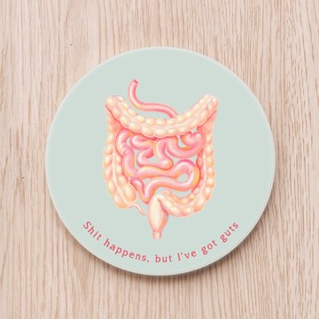 有guts!勇氣杯墊, 醫師 實習醫師 授服 畢業禮物 腸子 大小腸