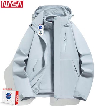 (免運)NASA沖鋒衣男女三合一可拆卸秋冬季新款情侶外套連帽小個子戶外服