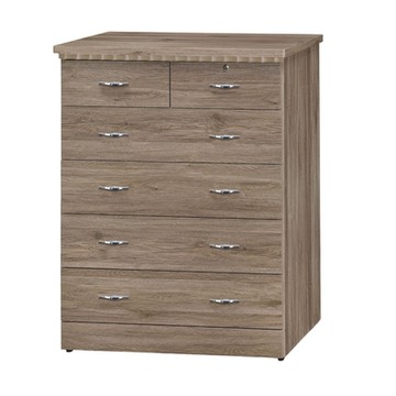 文創集 卡登索3尺六抽斗櫃(二色可選)-91x52x118cm免組