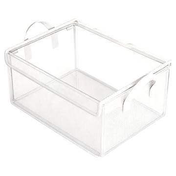 TIMLEI 加厚鋼架帶蓋衣物收納盒/抽屜收納箱/收納筐 帶提手 大  1個  透明色