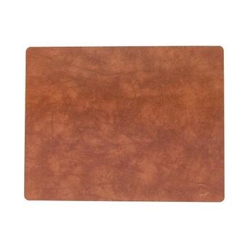 丹麥 LIND DNA BULL方形餐墊L-淺褐紅