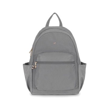 J II 後背包-沐晨壓紋防潑水後背包-晨霧灰-6608-30